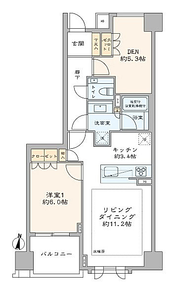 パークナード南麻布　間取り図