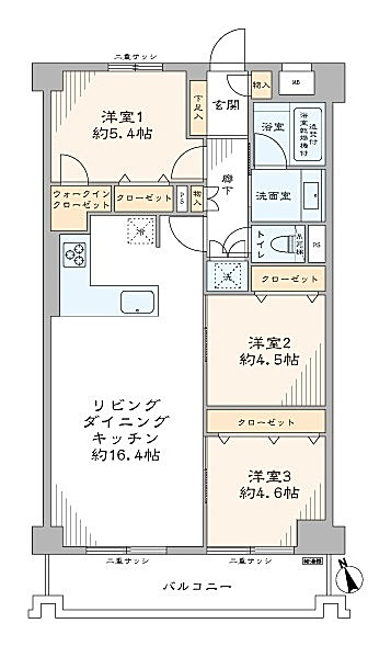 池田山コープ間取り図