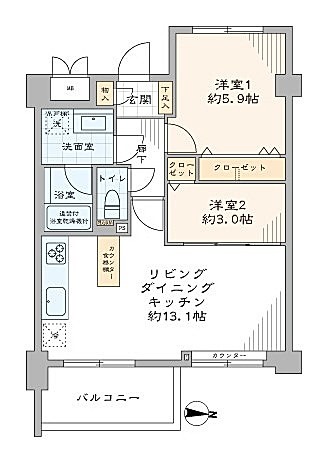 ヴェラハイツ目黒ガーデン　間取り図