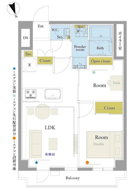 麻布狸穴ナショナルコート　間取り図