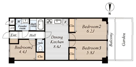 秀和小日向レジデンス　間取り図