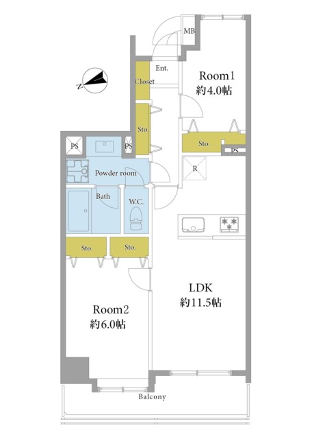 イトーピア目黒青葉台　間取り図