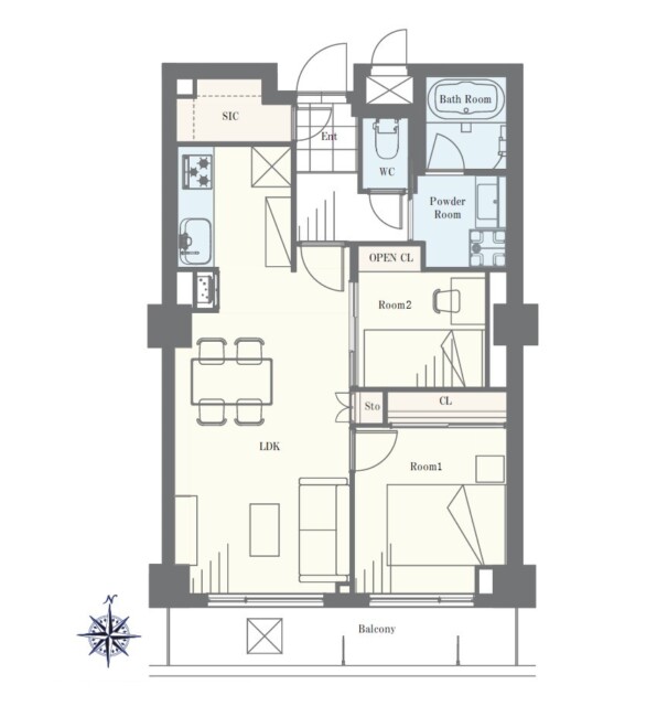 三軒茶屋シティハウス　間取り図