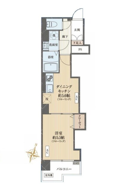 ワコー三田マンション　間取り図