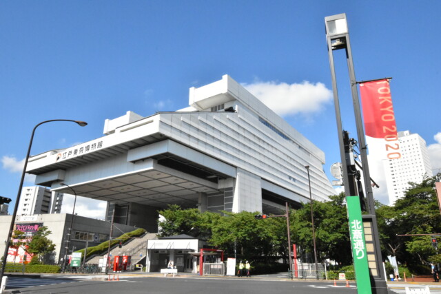 両国駅 周辺江戸東京博物館