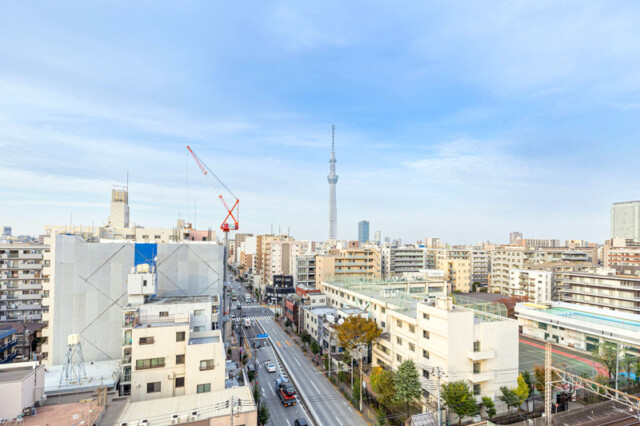 バームハイツ錦糸町 北向きバルコニー