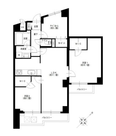 シャンボール小石川　間取り図