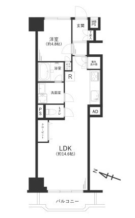 ニックハイム中目黒　間取り図