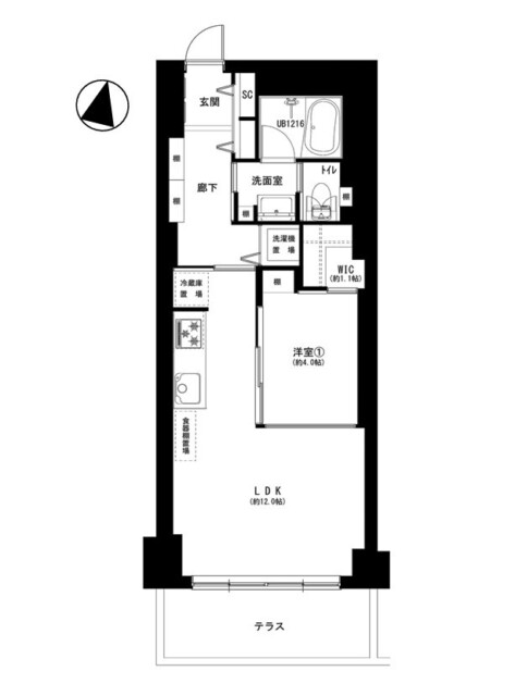 秀和都立大レジデンス　間取り図