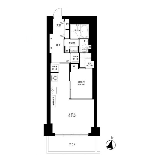 秀和都立大レジデンス　間取り図