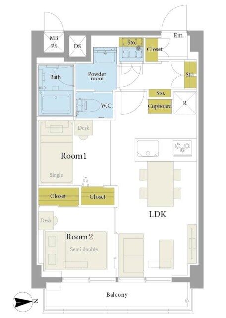 トーア早稲田マンション 間取り図 トーア早稲田マンション 間取り図
