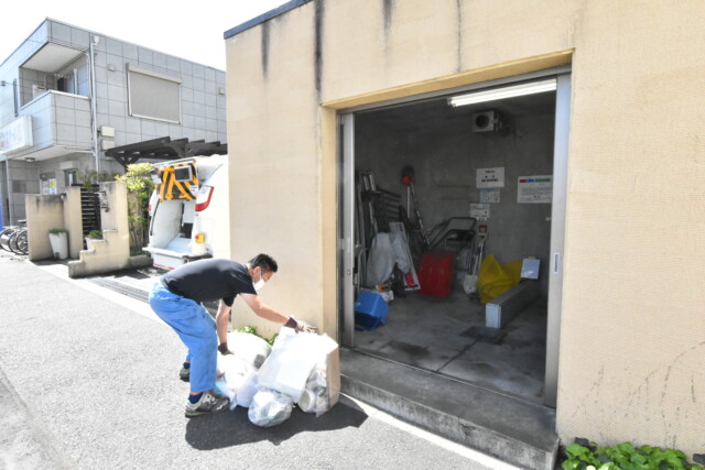 ライフピア豊春 ゴミ置き場