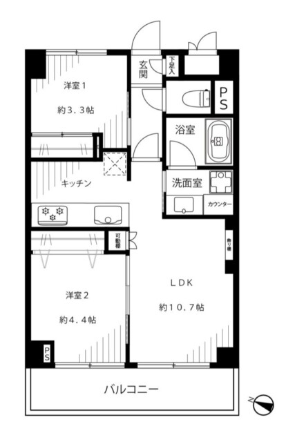 ライオンズマンション護国寺第３　間取り図