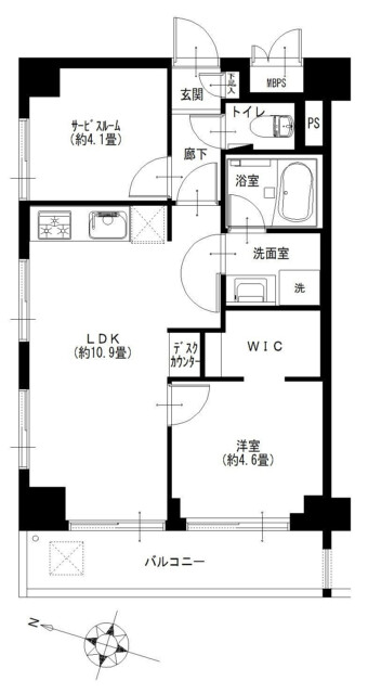ライオンズマンション護国寺第三　間取り図