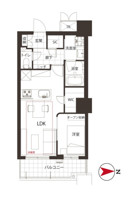 パークタワーグランスカイ　間取り図