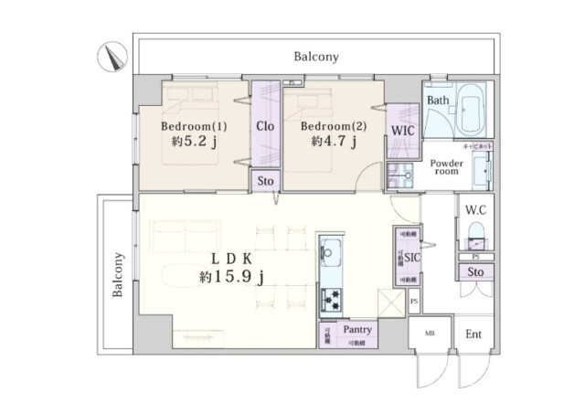 ニューライフ西早稲田　間取り図