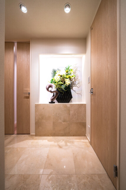 パークタワーグランスカイ 玄関