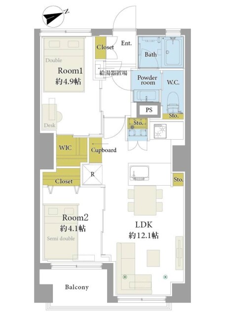 芝公園アビタシオン　間取り図