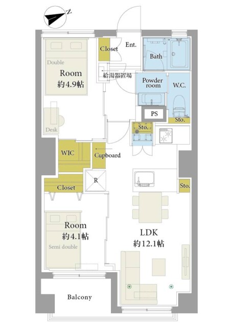 芝公園アビタシオン　間取り図