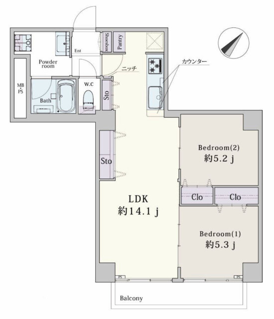 古河松原マンション　間取り図