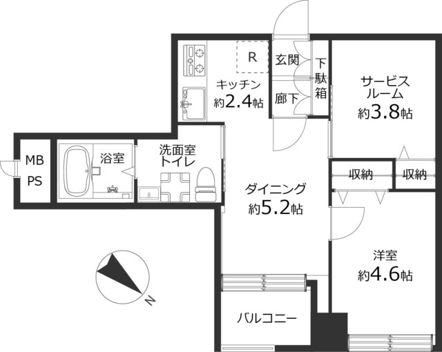 豊栄新都心マンション　間取り図