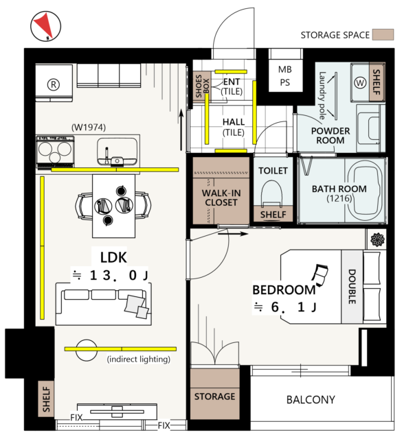 ドミール南青山　間取り図