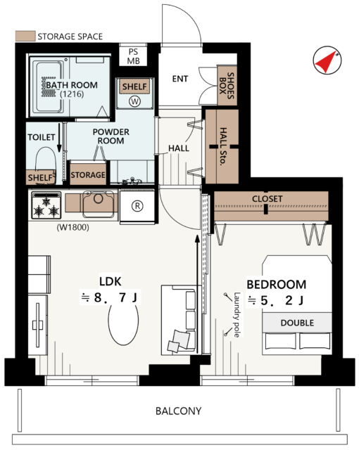 ハイネス小石川 間取り図 ハイネス小石川 間取り図