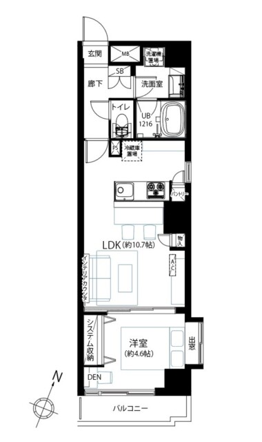 日本橋アムフラット　間取り図