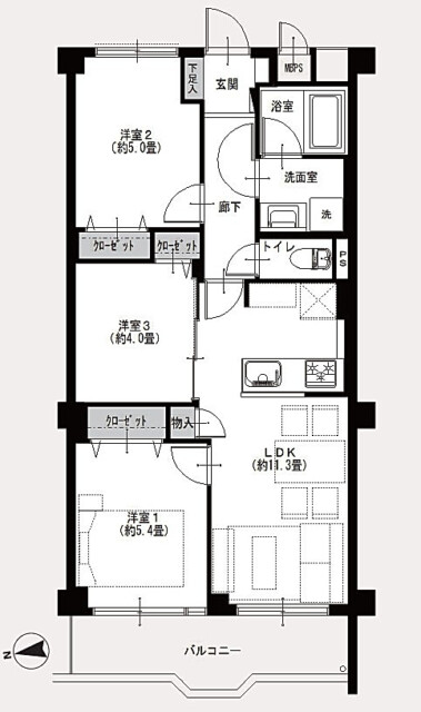 ニューライフ東品川　間取り図