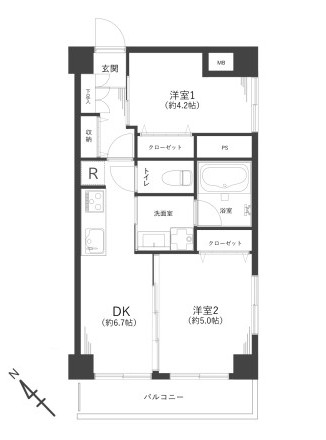 新大橋永谷マンション 間取り図 新大橋永谷マンション 間取り図