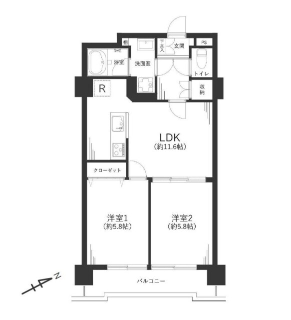 グランドパレス田町　間取り図