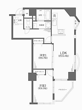 ソフトタウン池袋　間取り図