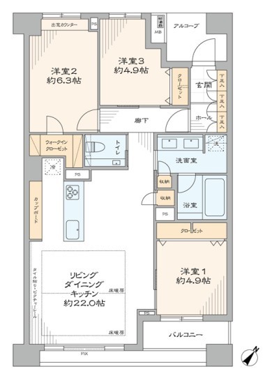 エフローレ日本橋 間取り図 エフローレ日本橋 間取り図
