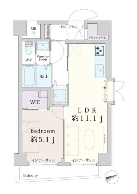 パシフィック早稲田 間取り図 パシフィック早稲田 間取り図