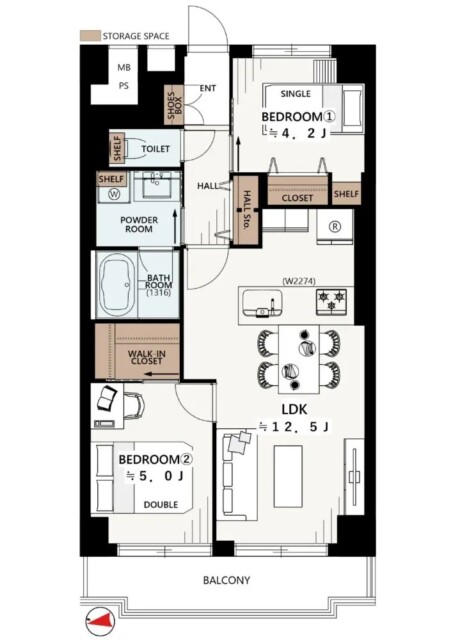飯田橋第一ファミリア　間取り図