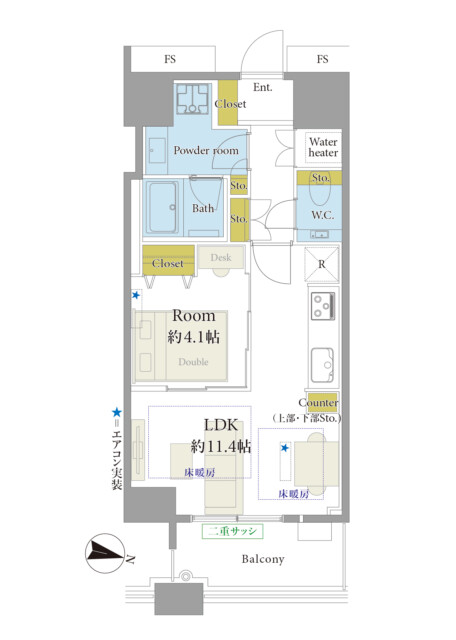 勝どきザ・タワー　間取り図