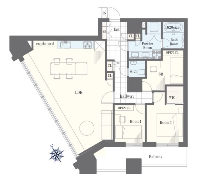勝どきザ・タワー　間取り図
