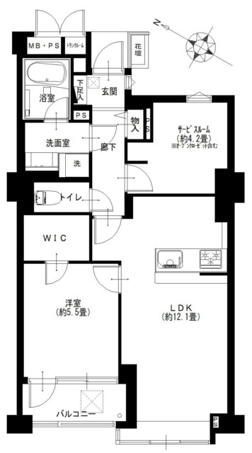 グランドメゾン幡ヶ谷　間取り図