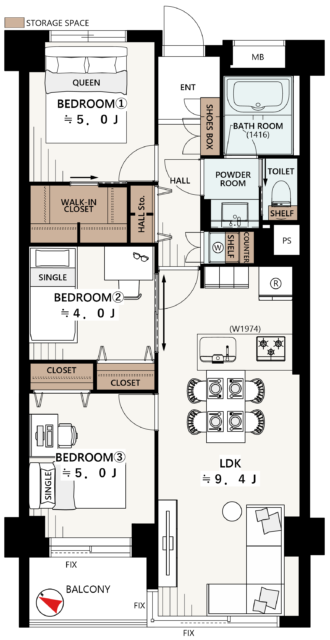 三井音羽ハイツ 間取り図 三井音羽ハイツ 間取り図