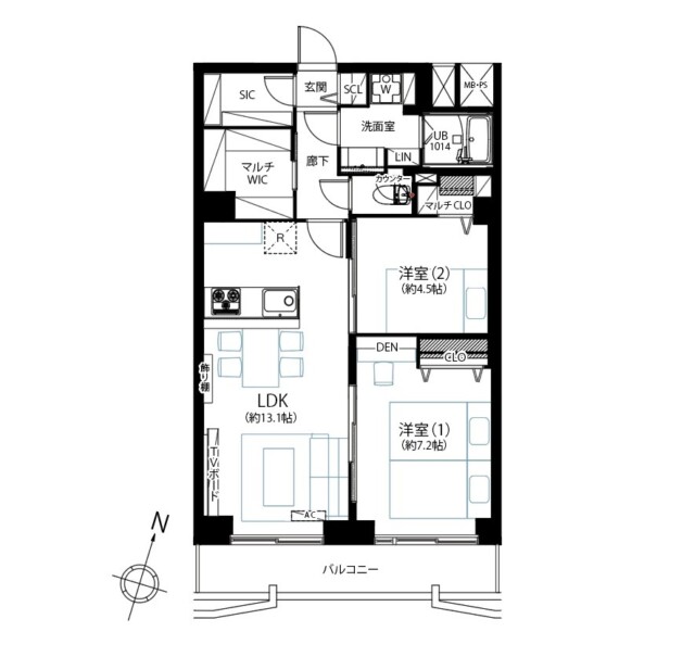メゾンドール代々木　間取り図