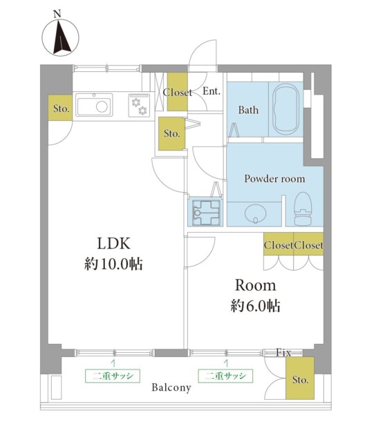三田綱町ハイツ　間取り図（仮）