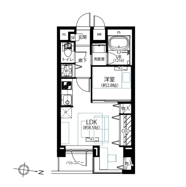 菱和パレス西麻布 間取り図 菱和パレス西麻布 間取り図