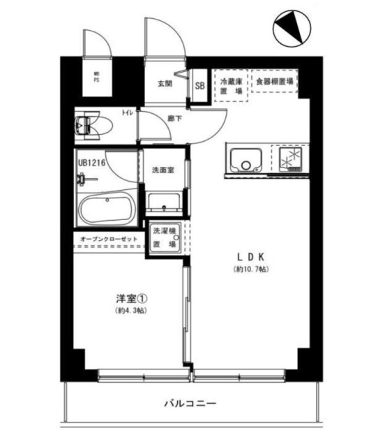 秀和五反田駅前レジデンス　間取り図