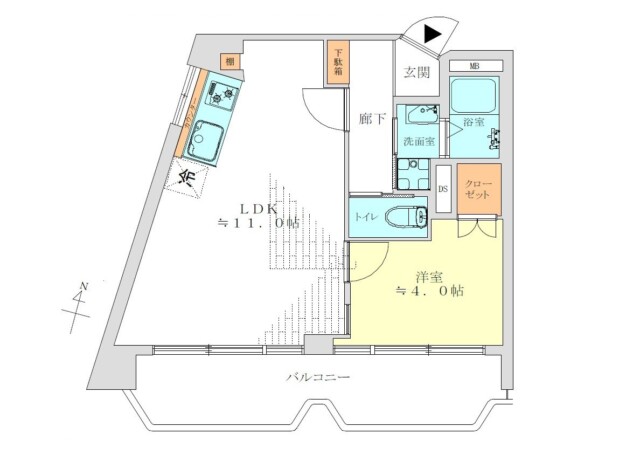 明大前フラワーマンション 間取り図 明大前フラワーマンション 間取り図