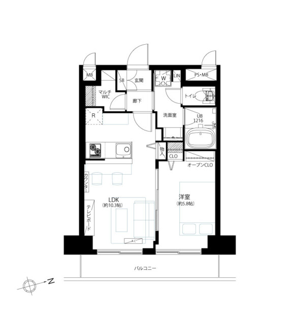 シャンボール恵比寿 間取り図 シャンボール恵比寿 間取り図