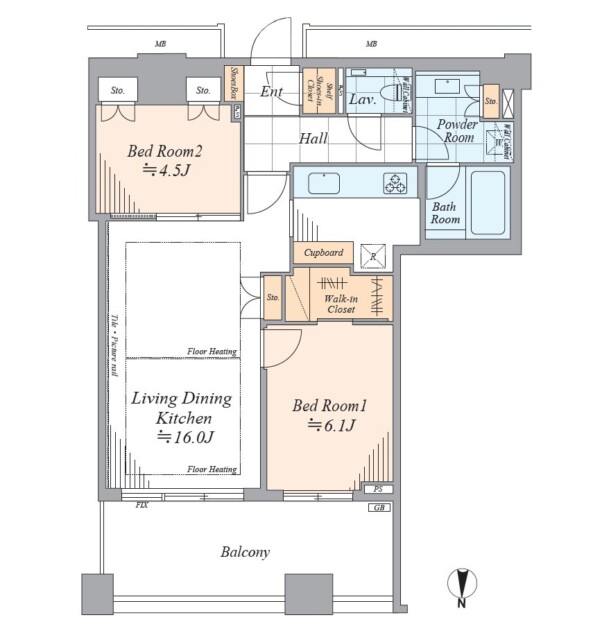 芝浦アイランドケープタワー　間取り図