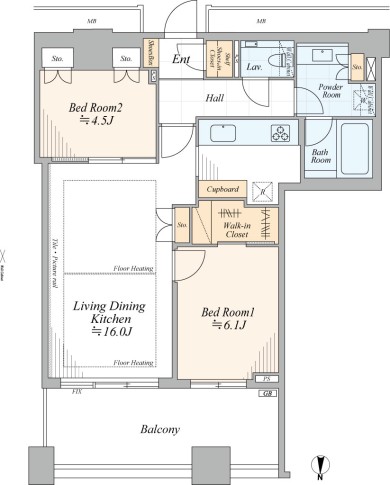 芝浦アイランドケープタワー　間取り図