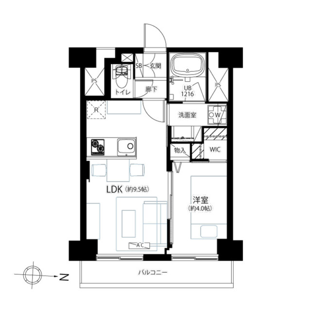 五反田ダイヤモンドマンション　間取り図