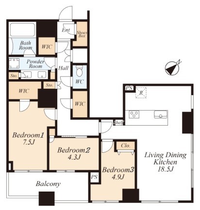 勝どきザ・タワー 間取り図 勝どきザ・タワー 間取り図