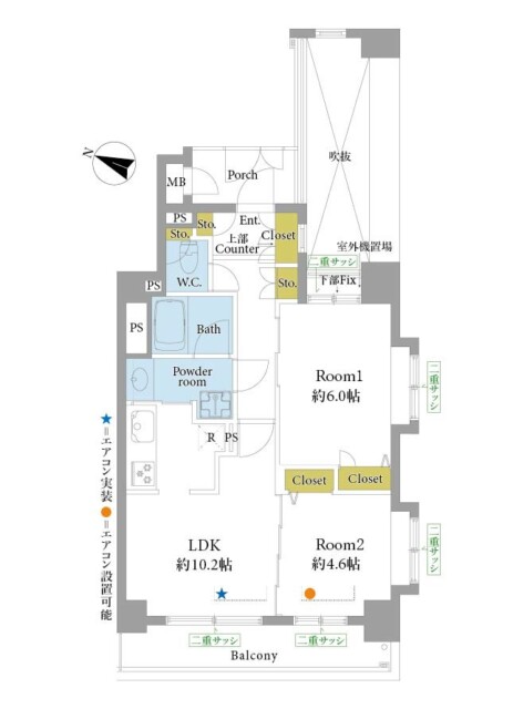 クレッセント渋谷神泉　間取り図